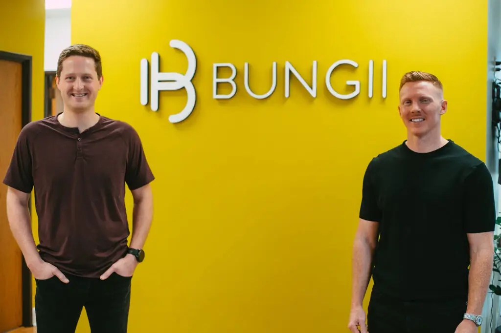 Ben Jackson (left) and Harrison Proffitt (right), co-founders of Bungii